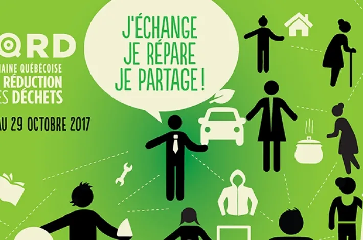 Célébrez la Semaine québécoise de réduction des déchets  en adoptant de nouvelles habitudes